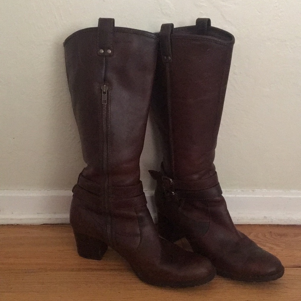 Born leather knee high boots